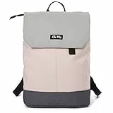Ela Mo Rucksack Damen - Daypack schön u. durchdacht - Laptop Rucksäcke für Frauen - Anti Diebstahl Tasche für Schule, Uni, Business (Rose on Rocks)