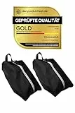 TRAVANDO Schuhtasche 2er Set - Wasserfeste Schuhbeutel Reise, Koffer, Gepäck - Schmutzabweisender Schuhsack Reise für Schuhe, Urlaub Shoebag Tasche zur Trennung von Schuhen Kleidung Reisezubehör