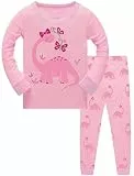 TCWWBB Schlafanzug Langarm Zweiteilig Pyjama Set Dinosaurier Einhorn Meerjungfrau Kätzchen Baumwolle Winter Schlafanzüge Nachtwäsche