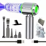 Wirelume Handstaubsauger fürs Auto, kabellos leistungsstark 25,000 Pa Starke Zyklon-Saugleistung bürstenloser Motor, tragbar, wiederaufladbar, leicht, für Tierhaare, Fahrzeuge, Homeoffice