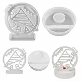 Skeadex Silikonformen und Gießformen für Kerzenhalter, Teelichter und Gipsformen (2er Set, ABC-Giessformen, Geschenk)