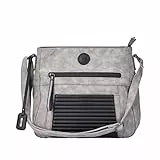 Rieker H1481-42 Handtasche Kunstleder Damen in grau-kombi - Gr. S