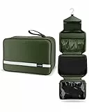 Carttiya Kulturbeutel zum Aufhängen, Kulturbeutel Herren Damen, Kosmetiktasche Groß Waschtasche Reise Waschbeutel Cosmetic Bag Makeup Tasche Kulturtaschen Toilettentasche mit Haken (Dunkelgrün)