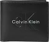 Calvin Klein Herren Geldbeutel Bold Billfold aus Leder, Schwarz (Black), Einheitsgröße