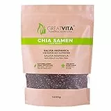 GreatVita Chia Samen 1kg – Naturbelassen, reich an Omega-3 & Ballaststoffen | Ideal für Smoothies, Joghurt, Salate, Backen, Chia-Pudding & Brei