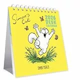 Simon's Cat Tischkalender 2026, Monatsansicht, Layout von Portico Designs Ltd