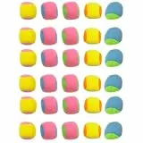 Supvox 30 Stück Teiliges Klettball Wurfspiel für Weiche Oberfläche Sicheres Material Fördert Hand Auge Koordination und Armmuskulatur Leicht und Tragbar für Indoor und Zufällige Farbe