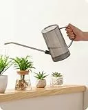 Baffect 1 Liter Gießkanne, klare zylindrische Gießkanne mit Edelstahl-Ausguss Gartenanlage Bewässerung Werkzeug für Zimmerpflanzen Schreibtisch Pflanzen Indoor und Outdoor