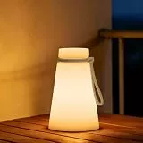 GGII LED Akku Tischlampe Outdoor Kabellos lampe Dimmbar, 8 Farben, USB Aufladbar Tragbare Campinglampe Laterne, IP44 Wasserdicht mit Fernbedienung für Balkon Garten Camping Gartendeko