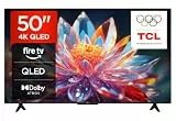 TCL 50T6C 50 Zoll QLED Fernseher, 4K UHD Fire TV, HDR10+, Dolby Vision & Atmos, Smart TV mit Sprachsteuerung mit Alexa, Google Cast & AirPlay 2