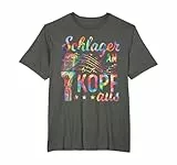 Schlager An Kopf Aus Schlageroutfit Schlagerparty T-Shirt