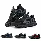 Hitmars Sneaker Herren Laufschuhe Turnschuhe Sportschuhe Schwarz EU44