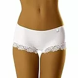 Wolbar Miederslip Dame Shapewear Musterlos Hoher Bund WB302, Schwarz,XL