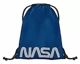 Baagl Turnbeutel für Junge, wasserdichte Schuhbeutel für Kinder, Schule und Kindergarten Sportbeutel, Sportrucksack, Gymsack (NASA blau)