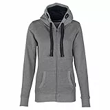 HRM Damen Jacket F hoodie, Grau-meliert, L EU