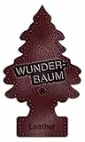 WUNDER-BAUM Auto-Lufterfrischer I Anhänger für langanhaltenden Duft im Auto oder zu Hause I Echtleder, 1 Stück