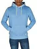 riverso Hoodie Herren Regular Fit RIVSandro Kapuzenpullover Pullover Blau L, Größe:L, Farbe:Azurine Blue