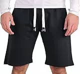 Gennadi Hoppe Herren Shorts Männer Gym Bermuda Kurze Hose Sporthose Jungen Sommer Sportshorts Freizeithose Baumwolle weich bequem leicht lässig luftig modern sportlich praktisch blau Blaue H6682 4XL