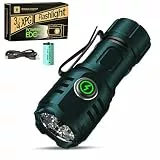 WIYETY Taschenlampe Wiederaufladbar Extrem Hell, Mini LED Taschenlampe Magnetisch mit Starke Lampenperlen, Taschenlampe mit 7 Lichtmodi, Taktische Handheld klein Taschenlampe für Camping Notfall