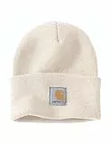 Carhartt Herren Knit Cuffed Beanie Beanie Hat, Winter White, Einheitsgröße