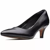 Clarks Damen Linvale Jerica Pumps, Black Leather, 40 EU