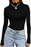 Ekouaer Thermo Unterhemd Damen 3 Pack Thermoshirt Langarm Thermounterwäsche Thermo Oberteil Warme Unterwäsche Winter Thermal Base Layer