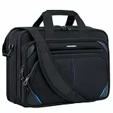KROSER Laptop Tasche 18 Zoll Business Tasche Laptop für 17,3 Zoll Computer, Laptop Aktentasche, Wasserabweisend Schultertasche mit RFID Taschen für College/Herren/Frauen/Männer/Damen