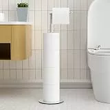 Toilettenpapierhalter Stehend FüR Klopapier Aufbewahrung, PräMie Edelstahl Klopapierhalter Stehend ohne Bohren FüR Toilette Wasserdicht Wc Papier Halterung, Klorollenhalter mit Gebürstetes Finish