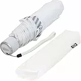 iX-brella Mini ultra light Taschenschirm Reflex Sicherheitsschirm - extra leicht - weiß