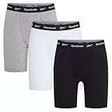 Reebok Hogan Trunks Herren 3er Pack | Atmungsaktive Unterwäsche mit Stretchbund | Bequeme Boxershorts für Alltag und Training | Sportliche Passform für hohen