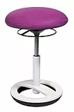 Topstar Bürohocker Sitness Bob Alu weiß lackiert lila
