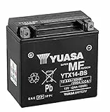 Batterie Motorrad Yuasa YTX14-BS wartungsfrei 12V 12Ah 150x87x147 passend für Harley Davidson V-ROD 1131 2002/2006