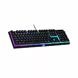 Cooler Master MS110 RGB-Tastatur & Gaming-Maus Kombination – Mem-chanische Schalter, 26 Anti-Ghosting Tasten, On-Board-Steuerung, Gaming Maus mit 4 DPI-Einstellungen – DE Layout QWERTZ