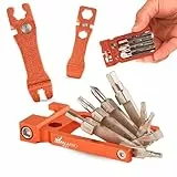 IMPALAPRO Multitool Fahrrad 20-in-1 Kompakt und Ultraleicht (117,5g) Chrom-Vanadium (CRV) - Fahrrad Tool Set für Unterwegs - Fahrradtools für Unterwegs - Fahrrad Multitools (Orange)