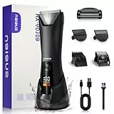 Ualans Intimrasierer für Männer Elektrisch mit LED-Licht, 2-in-1 Bodygroomer für Nass- & Trockenrasur