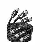 Anker 240W USB C auf USB C Kabel, [3 Stück 1,5m] PD 3.1 Ladekabel USB C, Schnellladekabel USB C für iPhone 17 Pro Max/iPhone Air/16/15 Serie, Samsung Galaxy S26/S25/S24, MacBook Pro/Air, iPad Pro