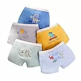 Boxershorts Jungen Unterhosen Kinder Unterwäsche 5er Pack Baumwolle 8-9 Jahre Dino Bunt Gr.134-140