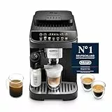 De'Longhi Magnifica Evo ECAM 292.81.B Kaffeevollautomat mit LatteCrema Milchsystem, 7 Direktwahltasten für Cappuccino, Espresso und weitere Kaffeespezialitäten, 2-Tassen-Funktion, Schwarz