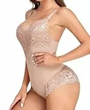 YARRCO Shapewear Damen Body Shaper Bauchweg (Beige-Shape, M)