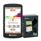 Bryton Rider S810 GPS-Fahrradcomputer mit 3,5' Farb-Touchscreen, 50 Stunden Akkulaufzeit, Offline-Europakarte, Navigation mit Abbiegehinweisen, wasserdicht, ANT+/BLE-Konnektivität