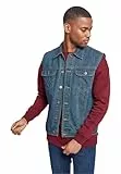 Urban Classics Gr. S Herren Denim Vest TB 514 Regular Fit - Blau (denimblue 319) - XL