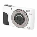 Tbest 4K-Digitalkamera mit Klappbildschirm, 56 MP HD-Gesichtserkennung, 10-facher Optischer Zoom, 6-facher Digitalzoom-Kamera mit Blitz für Fotografie, Vlogging und Reisen