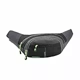 Große Kapazität Sport Gürteltasche, wasserdicht Gürteltasche mit Mehreren Taschen, geeignet für Wandern, Reisen, Outdoor-Sport, Wandern, Radfahren, Camping Bergsteigen, Hund zu Fuß. (Black)