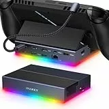 iVANKY 14-in-1 RGB Faltbar 4K@120Hz ASUS ROG Xbox Ally X/Valve Steam Deck OLED/Docking Station mit HDMI 2.1, 1Gbps Ethernet, 10Gbps USB 3.2, SD/TF Slots, 100W USB-C Ladung,Dock für Legion go/MSI Claw