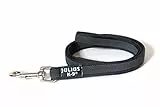 IDC Color & Gray gumierte Leine, 14 mm x 1 m mit Schlaufe, Schwarz-Grau