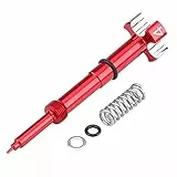 EBTOOLS Yfz 450 Luftkraftstoffschraube, Yfz 450 Kraftstoffschraube Luftkraftstoff-Gemischschraubensatz für Keihin FCR FCR-MX Vergaser für Yamaha für Suzuki Black Vm22 Luftkraftstoffschraube(Rot)