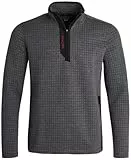 Spyder Herren-Pullover mit 1/4-Reißverschluss – Gitter-Fleece-Workout-Sweatshirts für Herren – Viertelreißverschluss, Herrenbekleidung, GRAU, Medium