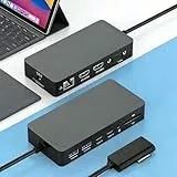 Neues Surface Dock 2 mit 72W Netzteil,12in1 Surface Dockingstation mit Dual HDMI 4K +VGA für Surface pro 11/10/9/8/X/7/6/5/4/3,Surface Laptop 7/6/5/4/3/2/1,Surface Laptop Go 1/2/3,Book 1/2/3