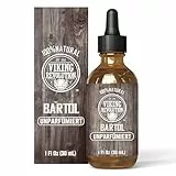 Viking Revolution Bartöl zum Entwirren – natürliche Argan- & Jojobaöle, nicht parfümiert, weich, glättet & stärkt das Wachstum des Bartes – Pflegebehandlung für Bart & Schnurrbart – 1 Stück
