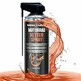 WerkXheld Motorrad Trockenkettenspray mit PTFE 400ml & Kettenfett für Motorrad: Hochwertiges Kettenöl für alle Motorräder